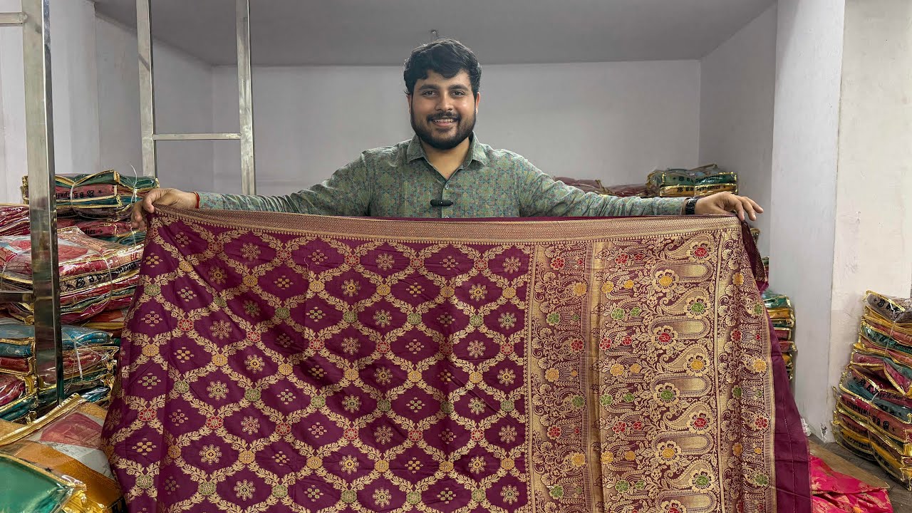 Dola Rich Pallu Meena Zari Weaving Saree | Royal Banarasi Look Designer Saree 2026 ✨👑