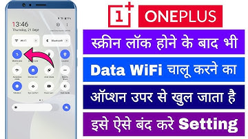 How to turn off the Data Wi-Fi Hotspot on the OnePlus TV even after the screen is locked