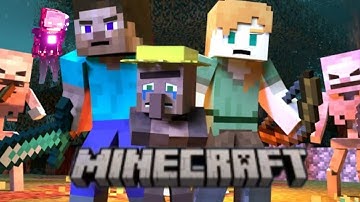 Alex Steve Vs Skeleton Army - Minecraft Animation Video Edit And Music Super Hero.