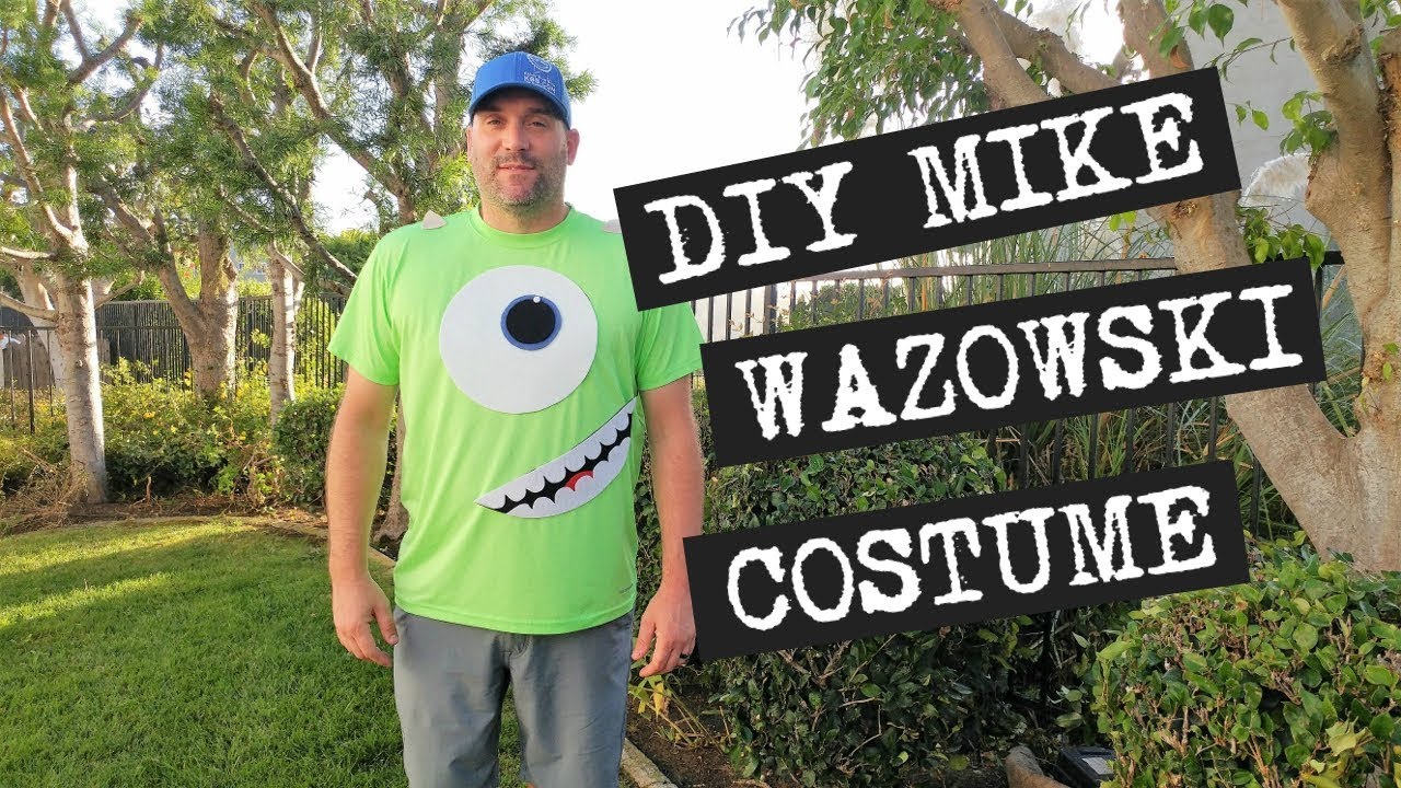 DIY Mike Wazowski Costume - YouTube.