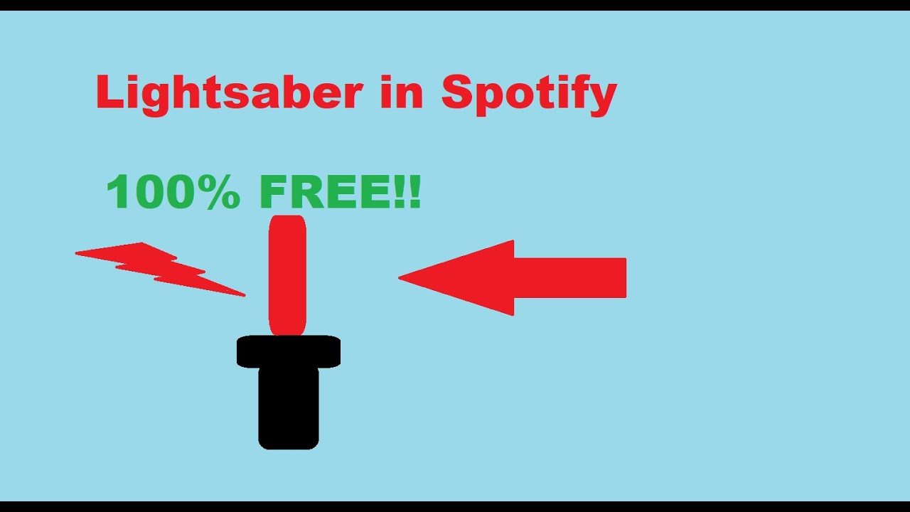 How to make youre Spotify Play Bar into a Lightsaber!! 100 FREE