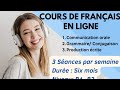 Formation directe sur zoom pour apprendre le français دورة لتعلم اللغة الفرنسية