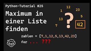 Finding the Maximum in a List with Python | Simple Example - Algorithm Explained #python #maximum...
