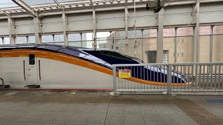 E8系試運転仙台駅発車