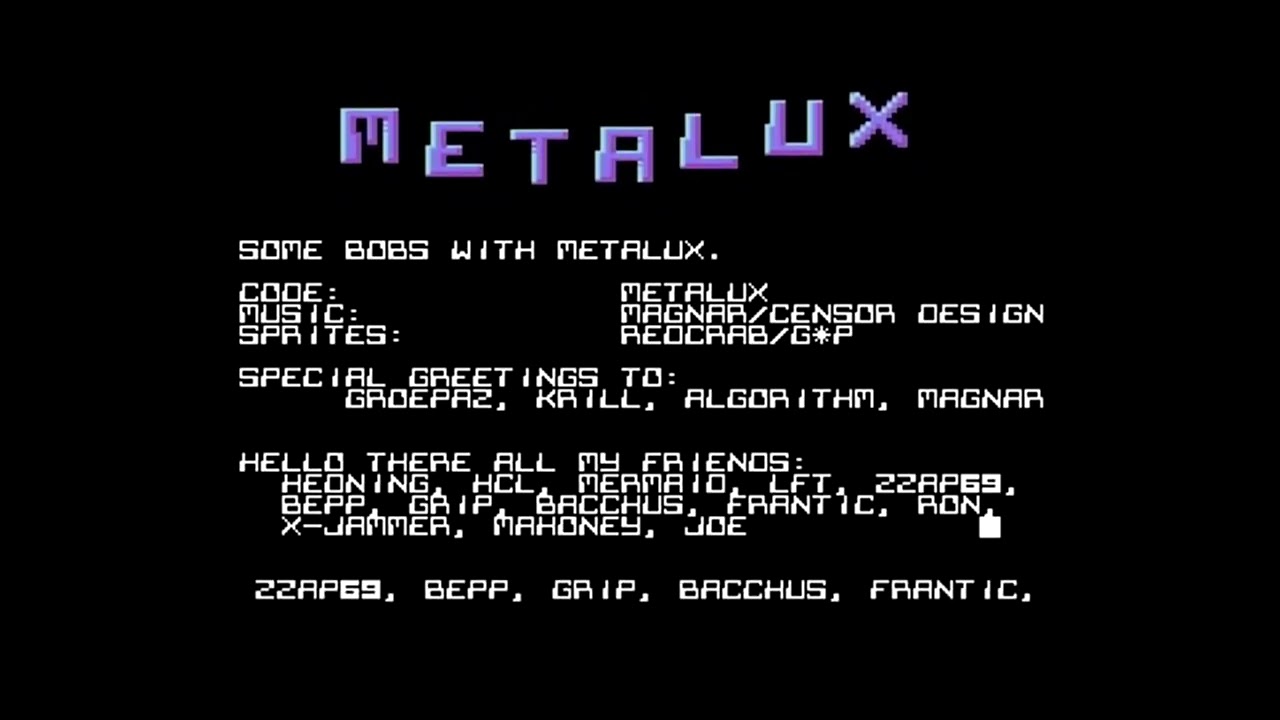 Metalux - Unlimited Metalux - C64 Demo