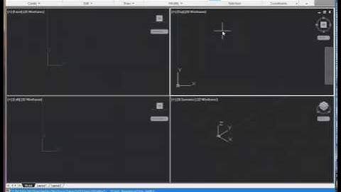 AutoCAD 3D Basics Pt1. Workspace and Viewport Setup