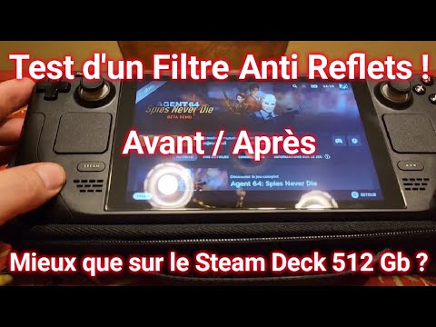 Test d'un film anti reflets sur le Steam Deck (Lien dans la description)