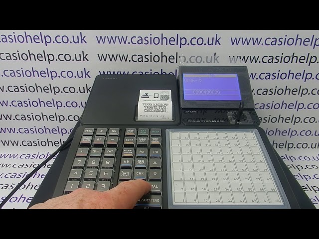 How To Program The Copy Receipt Function On The Casio SR-C550 Cash