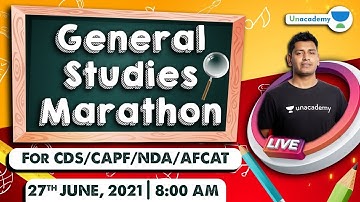👉🏻NON-STOP: General Studies Marathon for CDS/CAPF AC 2021 | TARGET CDS/CAPF AC 2021 | Vishal Kumar