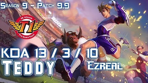 SKT T1 Teddy EZREAL vs VARUS ADC - Patch 9.9 KR Ranked