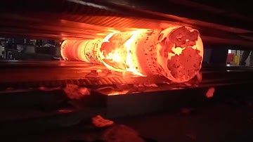 Cross-wedge rolling process Прокатка валов