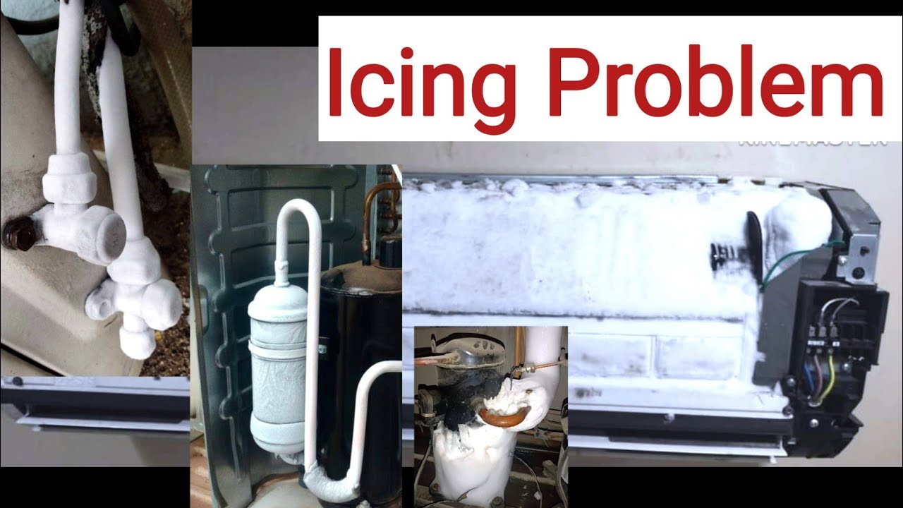 Split AC indoor outdoor icing problem स्प्लिट एसी में बहुत ज्यादा