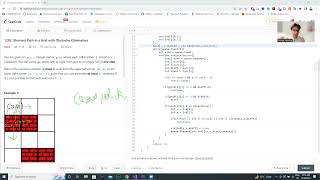 Shortest Path in a Grid with Obstacles Elimination Solution LeetCode 1293 Solution | Rohan Haldiya