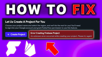 How to Fix Error Creating Firebase Project on Flutterflow 🐳