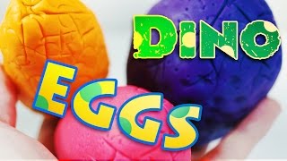 Play Doh Dinosaur eggs