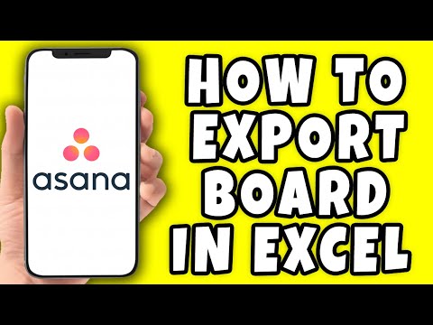 Video: Come esportare asana in Excel?