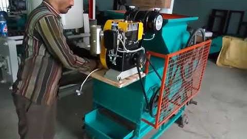 Groundnut Decorticator Engine Drive Demostration