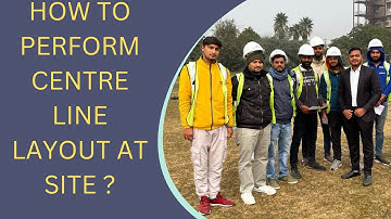How to perform centre line layout at site|| By Civil Guruji