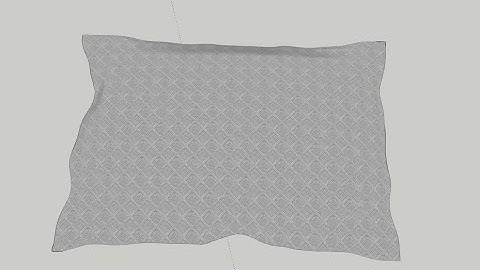 Hướng dẫn dựng hình chiếc gối bằng sketchup