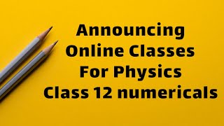 Class 12 online Numerical classes || Physics || Sindh board || Live zoom session