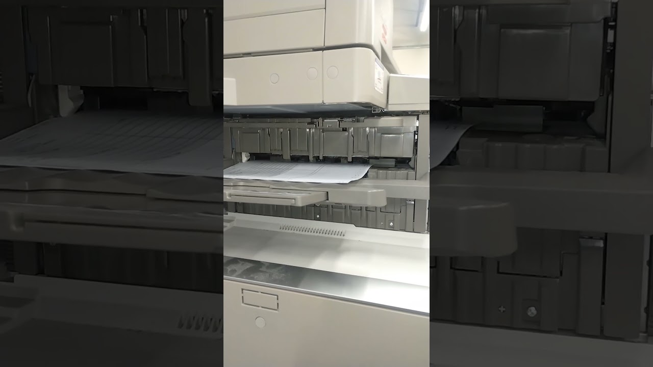 Canon imageRUNNER Advance C5240 duplex print job with inner finisher stapling