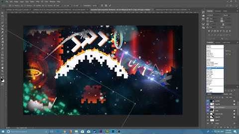 GEOMETRY DASH THUMBNAIL SPEEDART!!