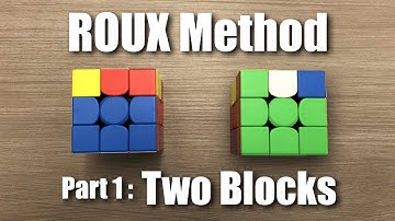 ROUX PART 1: Blue & Green Blocks. #rubikscube #3x3 #roux