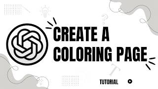 How to Create a Coloring Page in ChatGPT