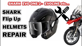 How To Repair Flip-Up Shark Helmets Shark Evo One And Evoline Series 3 Shark Evo Es, Etc...
