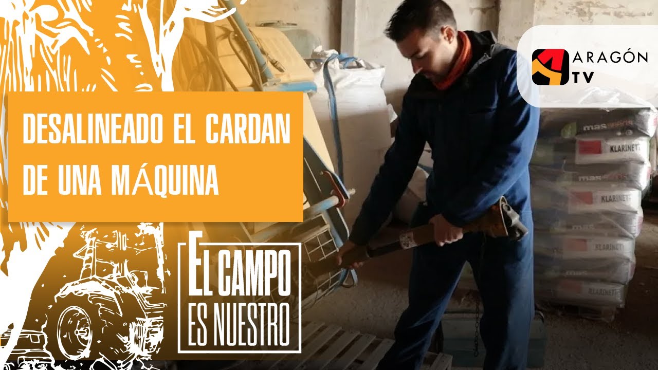 Josema tiene desalineado el cardan de una máquina