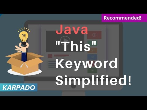 Java 'this' keyword explained with example - Easy explanation from karpado.