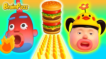 Burger Master 🆚 Burger Stack 3D 🆚 Sky Burger - All Levels SpeedRun Gameplay Walkthrough 