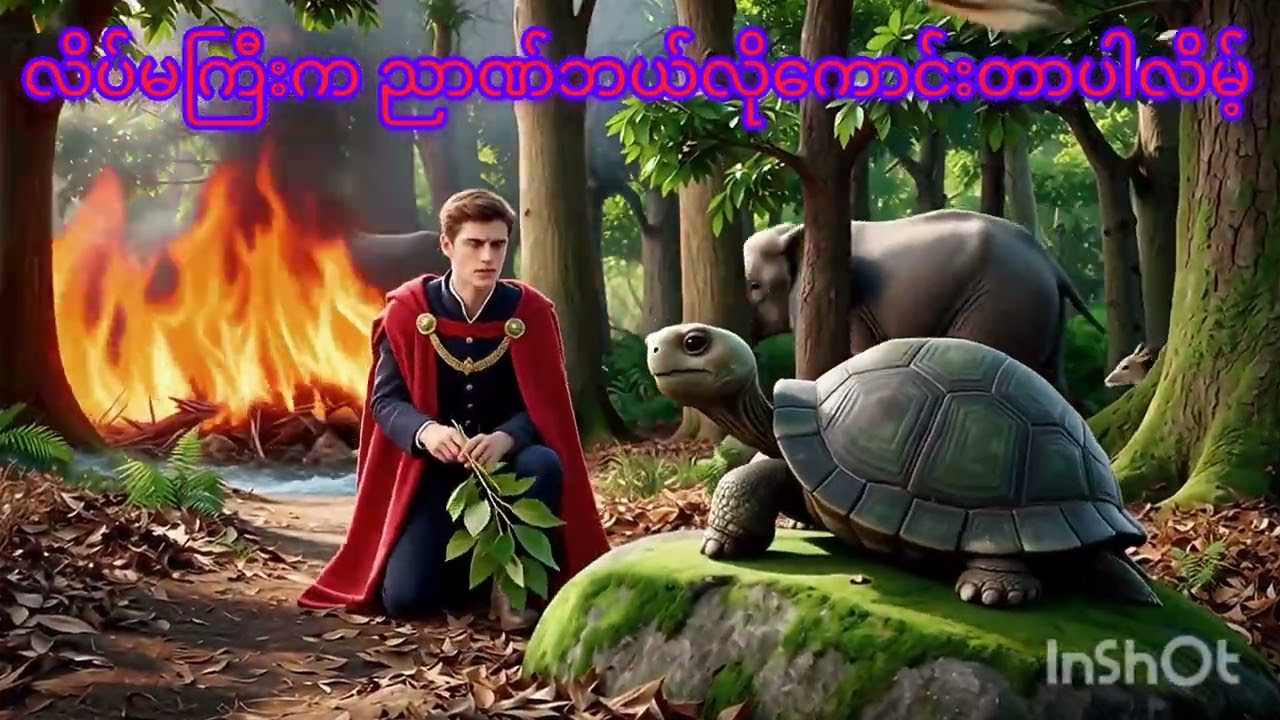 “မင်းသား​လေးနဲ့ လိပ်မကြီး” ပုံပြင်လေးပါ။  လိပ်မကြီးကဘယ်လိုညာဏ်​ကောင်းတာပါလိမ့်