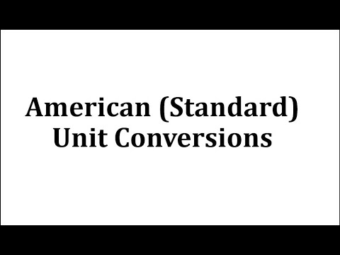 American Unit Conversion