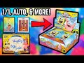 MASSIVE 1 1 HIT 2025 Topps Chrome SpongeBob 25th Anniversary Hobby Box Review 
