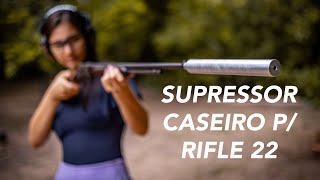 Supressor No Rifle 22 Rossi Gallery Pump Teste