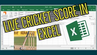 Live Cricket score in Excel / Import webpage details into Excel screenshot 3