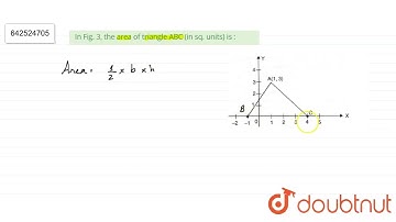 In Fig. 3, the area of triangle ABC (in sq. units) is :\r\n | 10 | X Boards | MATHS | X BOARD PR...