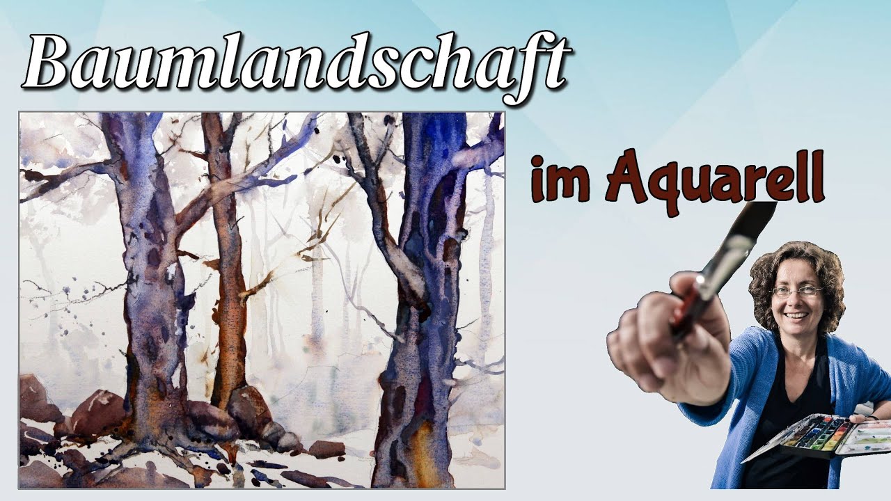 Absprengtechnik - Aquarell