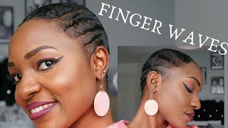 HOW TO DO FINGER WAVES FOR BEGINNERS | FINGER WAVE TUTORIAL ON SHORT HAIR