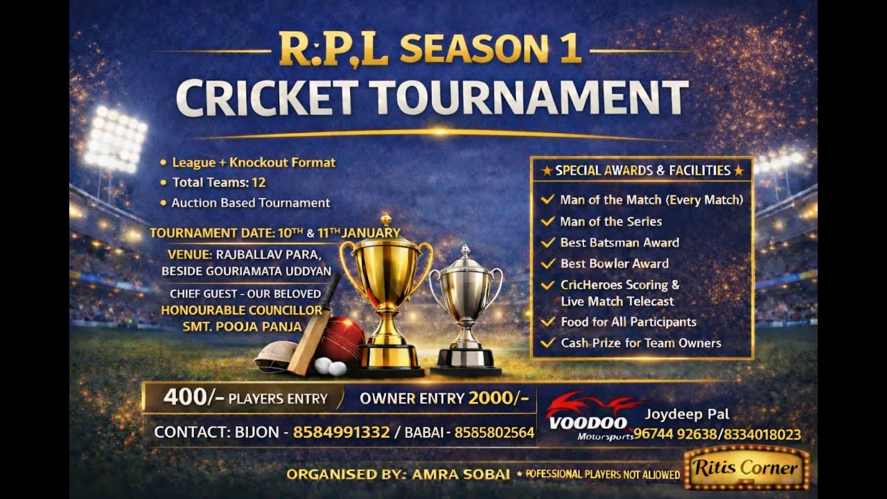 DAY-2 |  RAJBALLAV PARA PREMIER LEAGUE 2026 | VKJ STUDIO