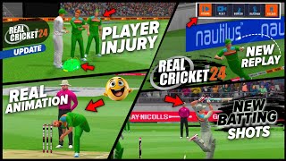 Real Cricket 24 : 1.7 New Update on PlayStore! Player injury, new stadium, Bowling Action, Reply cam