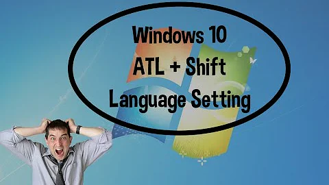 Disable alt+shift shortcut in Windows 10