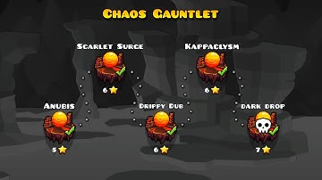 Chaos Gauntlet - All Levels 100% [Geometry Dash]
