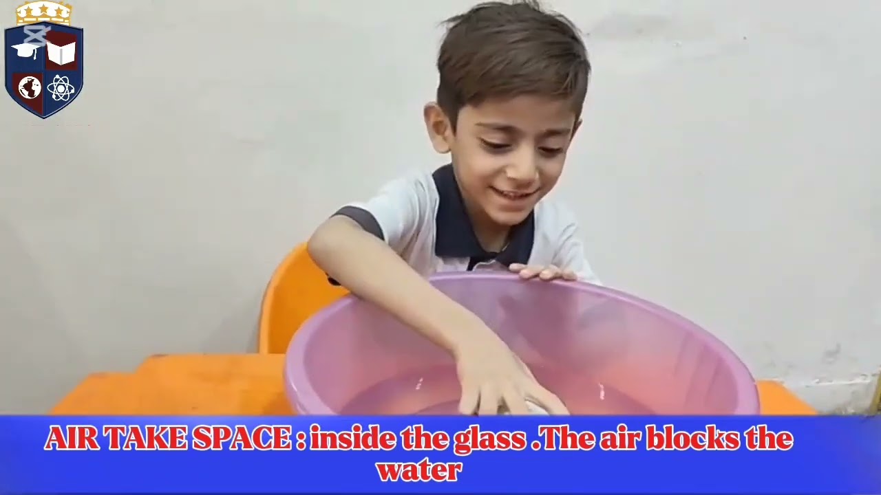 Kharadar campus Ecd 3 Air takes spaceLearning Objectives (Air Pressure / Air Takes Space Experiment)
