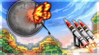 BLOWING UP The Minecraft Moon With NUCLEAR MISSILES...