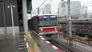 東急目黒線　3000系　発車　相鉄線　海老名駅 (SO18)