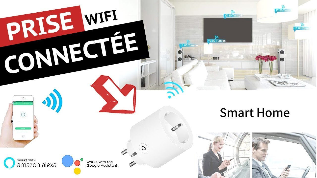PRISE CONNECTEE INTELLIGENTE WIFI | MAISON DOMOTIQUE avec GOOGLE HOME et AMAZON ALEXA 🏡  📶