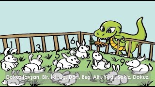 Turkish Books for kids - Numbers storybook - Learn Turkish for kids - Dinolingo