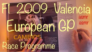 ASMR F1 2009 European GP Valencia Race Programme #f1 #f12025 #asmr Video screenshot 2